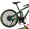 Risopen 1:8 Scale Finger Bicycle Bike Model Toy Mini Bike Model Toy Bicycle Ornament for Home Decorated Metal Die-cast Green Bike Model Decoration with Finger Skateboard Toy Figure Kit for Kid Adult