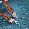 Olbye Layering Leather Necklace Brown Faux Leather Choker Necklace Personal Everyday Necklace Jewelry for Women and Girls (Brown)