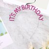 ACO-UINT Hot Pink Birthday Crown for Girls, Cute It's My Birthday Headband Birthday Tiara for Women, Happy Birthday Headband Pink Birthday Decorations Gifts for Women