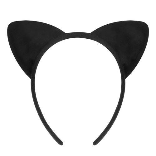 COCIDE Cat Ears Headbands Plastic Taylor Party Decorations Kitty Headbands for Girls Gabby Party Favors Birthday Supplies for Women Halloween Hair Accessories Hair Hoops Costume Black
