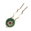 Retro Chinese Jade Flower Hair Stick, Hanfu Hair Chopsticks Hairpin Japanese kimono Hair Styling Hair Making Accessories for Women Bride Decor