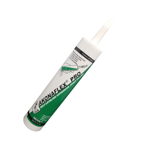 Akonaflex Pro Self-Leveling Expansion Joint Repair - Concrete Crack Filler, Self-Leveling Technology, Great for Driveways & Sidewalks, Caulk, Backer Rod Compatible, Seals Joints (10.1 Fluid Ounces)