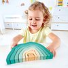 Hape Arctic Polar Bear Stacking Blocks | Sensory Wooden Learning Toy for Toddlers, for Children Ages 24+ Months
