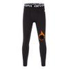 DEVOROPA Youth Boys' Compression Leggings Sports Tights Fleece Lined Thermal Base Layer Pants Black M