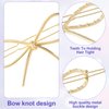 PAGOW Hair Barrettes for Women, 6pcs Metal Bow Hair Pins Hair Clips, Hair Accessories for Women Girls (Gold, Silver)