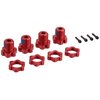 Traxxas 5353R 17mm Splined Wheel Hubs Red-Anodized, 4-Piece, 642-Pack