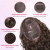 HOOJIH Ponytail Extension for Black Women Curly Wavy Drawstring Ponytail Hair Extensions Extra Fluffy Fake Pony Tail Extension 18 Inch Synthetic Hairpiece for Daily Use - Natural Black
