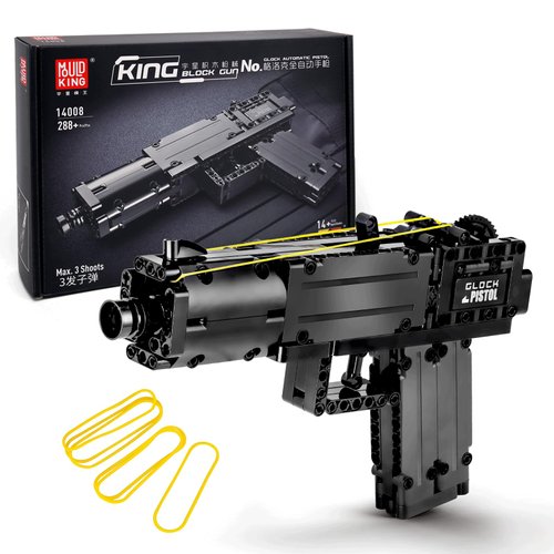 Mould King 14008 Gun Building Block Toy, Assembly Gun Building Block Toy for Kids Age 8+, 288+ Pieces Handgun Building Blocks Toy Gifts for Boys and Girls