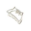 4PCS Lady Women Cat shape Metal Hair Jaw Clips Hair Clamp Ponytail Holder Hair Claw Hairpin Accessories(1.6 inch)