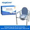 HygiCare Bedpan Liners with Super Absorbent Pads - 24 Count Universal Fit, Medical Grade, Leakproof, Odor Reducing, For Bedside Commodes
