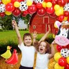 Cow Birthday Party Supplies, Cow Party Decoration Balloon Garland Arch Kit for 2nd birthday Farm Animals Theme Party with Cow Animal Foil Balloons (1)