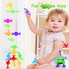 114pcs Suction Cup Toys Bath Toys for Kids Toddlers Family Game Preschool Learning Sensory Kindergarten Toys Montessori Classroom Toys Gift for Kids 3 4 5 6 7 8, Bathtub Window Toys for Autis