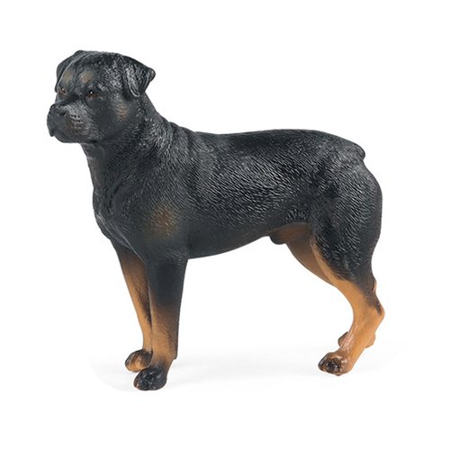 JOKFEICE Farm Animal Figurines, Realistic Rottweiler Fairy Garden Accessories, Learning Toys for Science Project, Birthday Cake Topper Gift for Kids