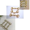 Dielianyi 6PCS Medium Gold Snaffle Bit Horse Bit Buckle Create Exquisite Equestrian Jewelry
