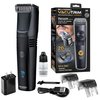 Bell+Howell Vacutrim Deluxe Cordless Mens Beard Trimmer, Rechargeable Electric Shaver with 20 Trim Setting and Built-in Vacuum for Mustache, Sideburns. Facial Hair, Black, 7.5", As Seen On TV