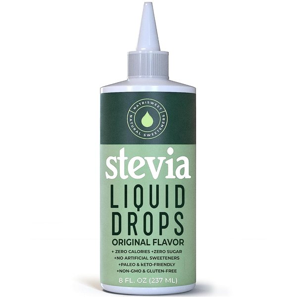 Stevia Liquid Drops, 8 Fl oz, 1823 Servings, Pure Concentrated Drops with Zero Calories & Zero Carbs, Delicious Sugar Substitute Great for Keto & Paleo Diets, by Natrisweet