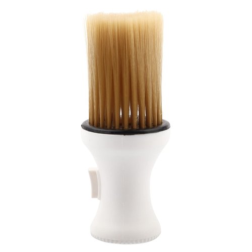 Neck Hair Cutting Duster Brush, Soft Barber Neck Duster Brush with Powder Storage, Hair Sweep Brush for Neck Shoulder, Hair Brush Barber Cleaning Hairbrush Hair Sweep Styling Tool(White)