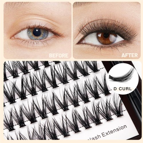 Vayator Eyelashes 10-12mm Mixed,12-14mm Mixed,14-16mm Mixed Mink Eyelashes Extension Natural Russian Volume Faux Eyelashes Individual Lashes Makeup Tools (20D-10mm-12mm Mixed)