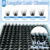 Wispy Lash Clusters 12-20mm Cluster Eyelash Extension 144Pcs D Curl DIY Lash Extensions Volume Individual Lashes Fluffy Eyelash Extension Fast Easy DIY at Home, by FOINEMYED