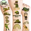 Camo Tempoary Tattoos for Kids, Army Birthday Party Favors Decorations 96PCS Tattoos Stickers Cute Party Supplies Girls Boys Gifts Classroom School Prizes Themed Christmas