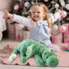 Pterosaur Stuffed Animal with Wings - Cute Soft Dinosaurs Plush Toys Little Flying Dragon Plushies Pillow Doll Christmas Birthday Gifts for Kids Boys Girls (Green,27.55inch/70cm)