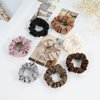 Lolalet Hair Scrunchies Satin Scrunchies for Women, Soft Hair Ties Scrunchy Cute Ponytail Holder Hair Accessories with Elastic Hair Bands for Girls Thick Thin Curly Hair -8 Pack, Style A