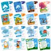 34PCS Season Cognitive Flash Cards for Kids,Cognition Season Flashcards,Waterproof Flashcards for Children, Month Learning Flash Card for 3+ Years