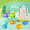 Jetbotell 20 PCS Dinosaur Number Learning Toys for Toddlers 2-4, 10 Different Dinosaur Figures, Double Sided Number Matching Game, Preschool Activities Montessori Fine Motor Toys for Toddlers Kids