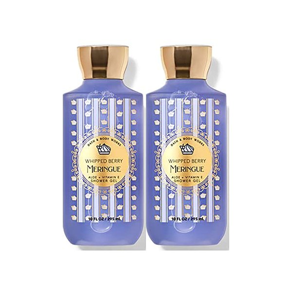 Bath & Body Works Shower Gel Gift Sets For Women 10 Oz 2 Pack (Whipped Berry Meringue)