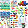 194Pcs Dinosaur party favors Dinosaur Rings for Boy Kids Party Supplies Dinosaur slap Bracelet Tattoos Keychains Dinosaur Theme Party supplies for Birthday party goodie bag Fillers