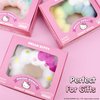 Hamee Hello Kitty Cute Mochi Donut SquiSHU Squishy Toys - Slow Rising Squishy Toy Keychain for Party Favors, Stress Ball, Birthday Gifts, Kawaii Squishy for Kids, Girls, Boys, Adults - White