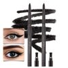 Kaely 2Pcs Black Gel Eyeliner,Eye Liner Waterproof Smudge Proof,Multi-Use Pencil Eyeliner,Built in Sharpener,Longwearing Eye Makeup,delineador de ojos contra el agua,01+01