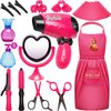 Kids Toys for Girls,Pretend Play Hair Salon Set for Little Girls,Little Toddler Girl Toys Doll Accessories,Kids Hair Salon Playset Toys for 3 4 5 6 7 8 9 Year Old Girls Christmas Brithday Gifts Ideas