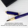 Zalantan Fountain Pen,luxury pens,Fine point smooth writing pens for journaling fancy pens with Gift Case 10 black ink cartridges an ink converte nice pens metal pen writer gifts（Black）
