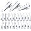100pcs Alligator Duckbill Hair Clips Metal Single Prong Hair Clip Hairpins Teeth Bows Professional Sectioning Clips DIY Hair Accessories for Women Styling, Silver
