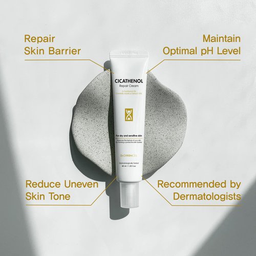 Dr.CHROMCELL] CICATHENOL Repair Cream | Korean Moisturizing Cream | Glow Boosting Moisturizer | Daily Moisturizer | Panthenol Moisturizer | Korean Skin Care | 1.35 fl oz