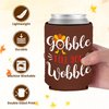 12PCS Friendsgiving Party Decorations Can Cooler Thanksgiving Fall Party Favor Potluck Dinner Friends Gathering Neoprene Can Sleeve for Soda Beverage Thankful Feast Party Supplies