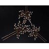 Jumwrit Pearl Bridal Hair Pins Rhinestone Hair Pins for Wedding 3pcs Hair Pins Set Bride Hair Accessories Party Hair Pins for Women Girls Hair Pieces（Rose Gold）
