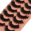 Mink Lashes Fluffy False Eyelashes 18mm Dramatic Faux Mink Eyelashes Natural Look Cat Eye Volume Eye Lashes Multipack by Focipeysa