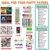 Sayglossy 171 Pcs Video Game Party Favors Set Includes Gift Bags Pencils Notebook Sharpener Slap Bracelets Rings Keychains Tattoo Gaming Stickers Stamper Gamer Party Favors for Kids Gamer Birthday