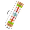 Musfunny Rainmaker Baby Rain Stick Toys for Kids: 8 inch Rainstick Sensory Rattle Toys for Babies,Shaker Rainfall Tubes Musical Instrument -Colorful