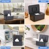 Lijroavy Baby Wipes Dispenser, Baby Wipe Holder for Fresh Wipes, Diaper Wipes Dispenser Baby Wipes Case, Non-Slip Wipes Container, Refillable Wipe Boxes with Sealing Design Lid (Black)