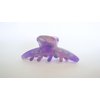 Generic Small purple marbled hair claw clip for fine, thin hair