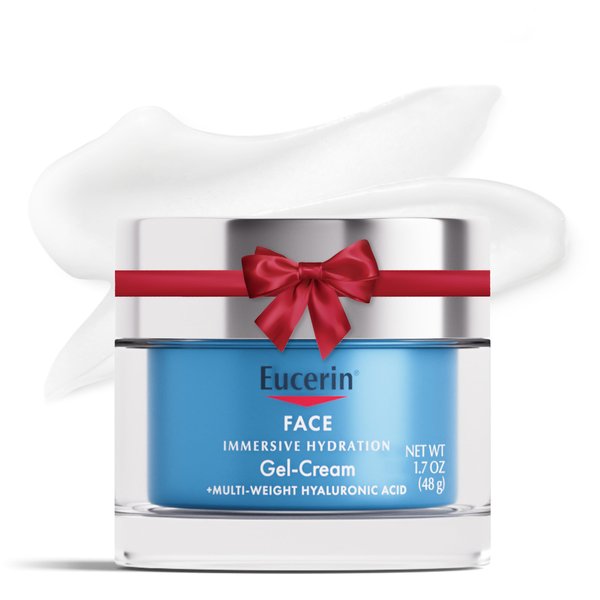 Eucerin Face Immersive Hydration Gel Cream with Hyaluronic Acid, Ultra-Lightweight Face Moisturizer Smooths Fine Lines and Wrinkles, 1.7 Oz Jar