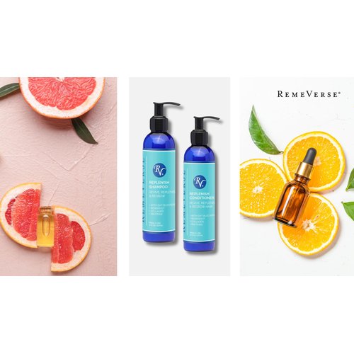 RemeVerse - Replenishing Shampoo With Redensyl (1%) to Revive Thinning Hair - Cleansing Hair Growth Formula - Silicone & Sulfate Free - Botanical Blend - Vitamin C & E - Natural Citrus Scent - 8oz