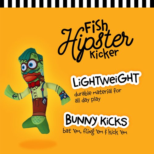 Fat Cat Fish Hipster Kicker Cat Toy