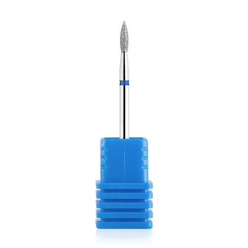 NMKL38 Cuticle Nail Drill Bits Flame Shape 3/32” Professional Safety Cuticle Clean Tool Dead Skin Remover Manicure