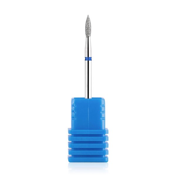 NMKL38 Cuticle Nail Drill Bits Flame Shape 3/32” Professional Safety Cuticle Clean Tool Dead Skin Remover Manicure