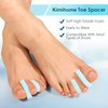 Kimihome 12 Packs Foam Toe Separator，Toe Gasket-Redress Overlapping Toes, Prevent Friction and Release Pressure, Relieve The Pain Caused by Bunions