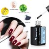 VENALISA 15ML No Wipe Tempered Top Coat - Scratch Resistant High Gloss Soak Off Gel Nail Polish Finish Long Lasting Set Gel Nail Kit